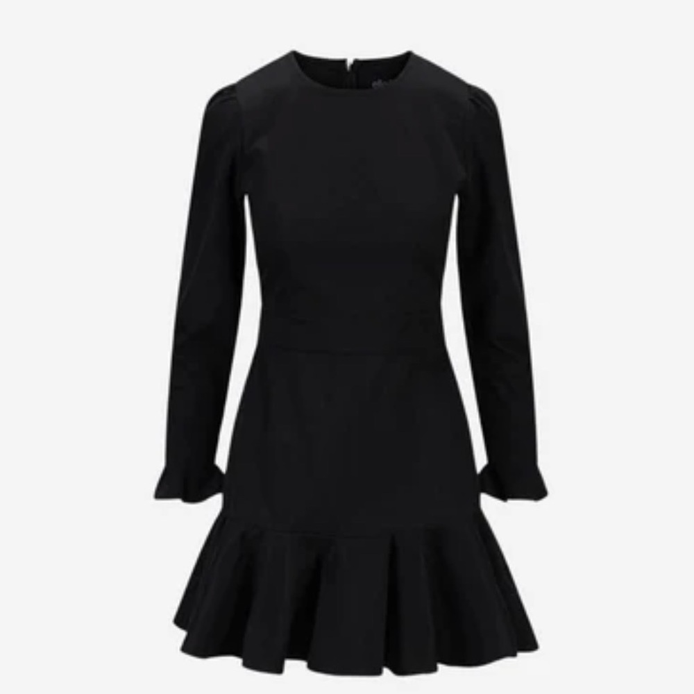 Elegant Black Long Sleeve Dress